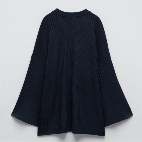 ZARA OVERSIZED WOOL KNIT SWEATER | SIZE: XS-S | NWT (FITS UPTO XL) - Picture 4 of 6